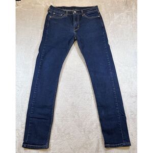 Levis Jeans Mens 30x29* Blue 510 Slim Straight American Dark Wash Stretch Denim‎